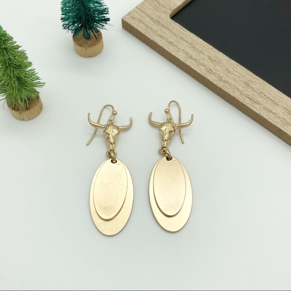 🌵 4/25$ Modern Merch | Gold S Hooks Earrings